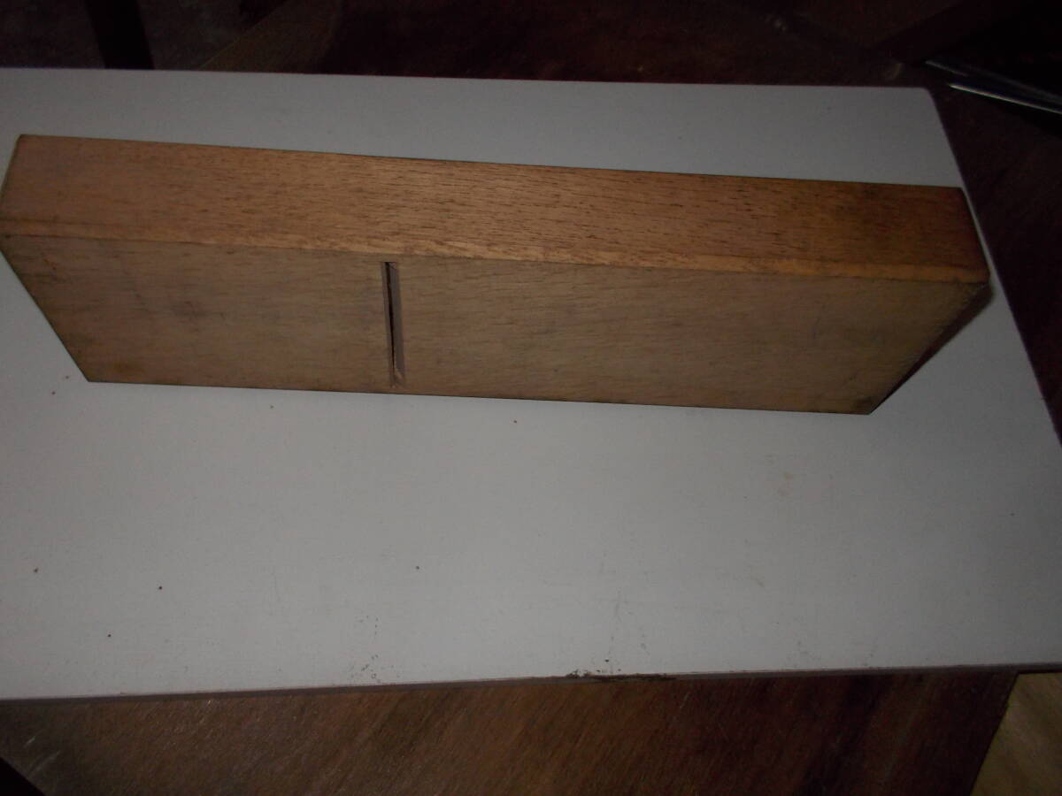 古い鉋台、木製定盤や台として樫材です　288×93×35（おおよその寸法です）_画像3
