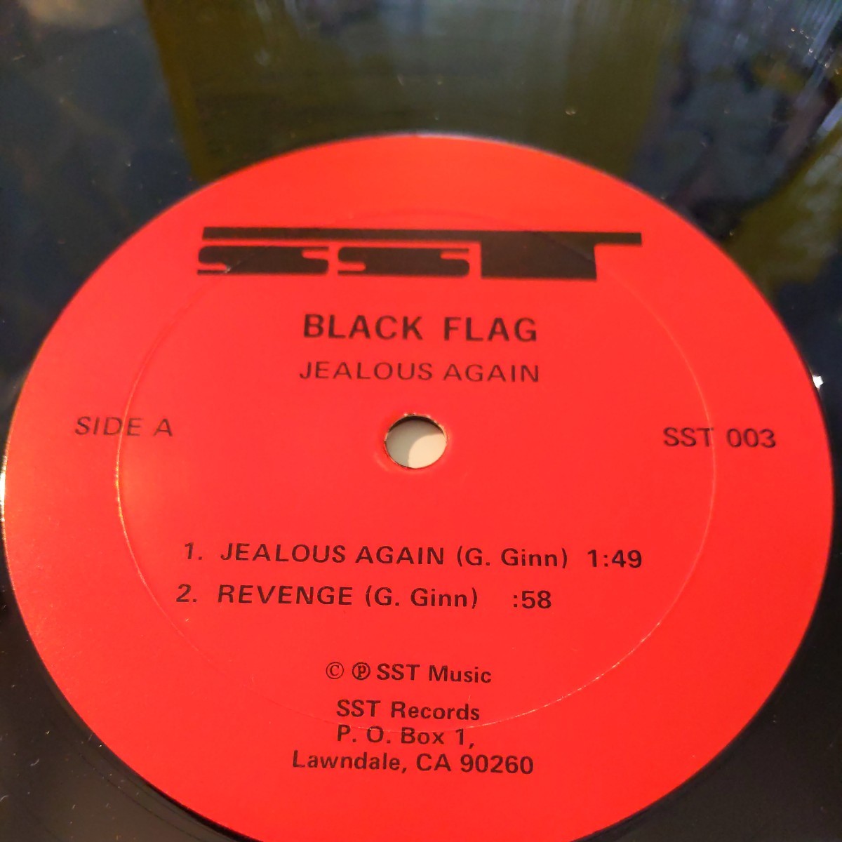 black flag jealous again 12インチ 中古レコード アナログ LP_画像3