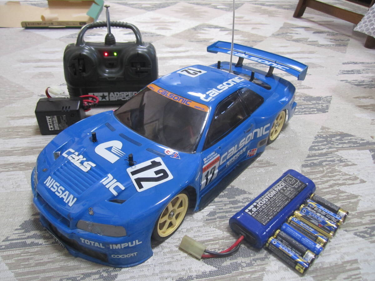 すぐ遊べる全部セット 1/10 TL01 カルソニックスカイライン TAMIYA NISSAN CALSONIC SKYLINE GT-R R/C EP タミヤ 本格スケールラジコン