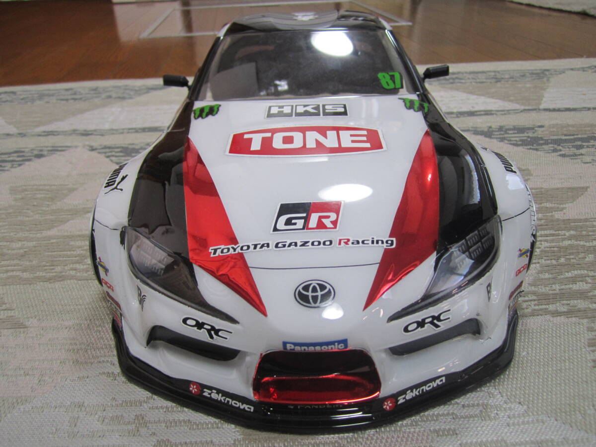 1/10 ラジコン ボディ TOYOTA A90 スープラ 斎藤大吾 Ver supra RC BODY SET HKS TONE ORC GR PUMA モンスター 87 LUMIX トヨタ MONSTERの画像6