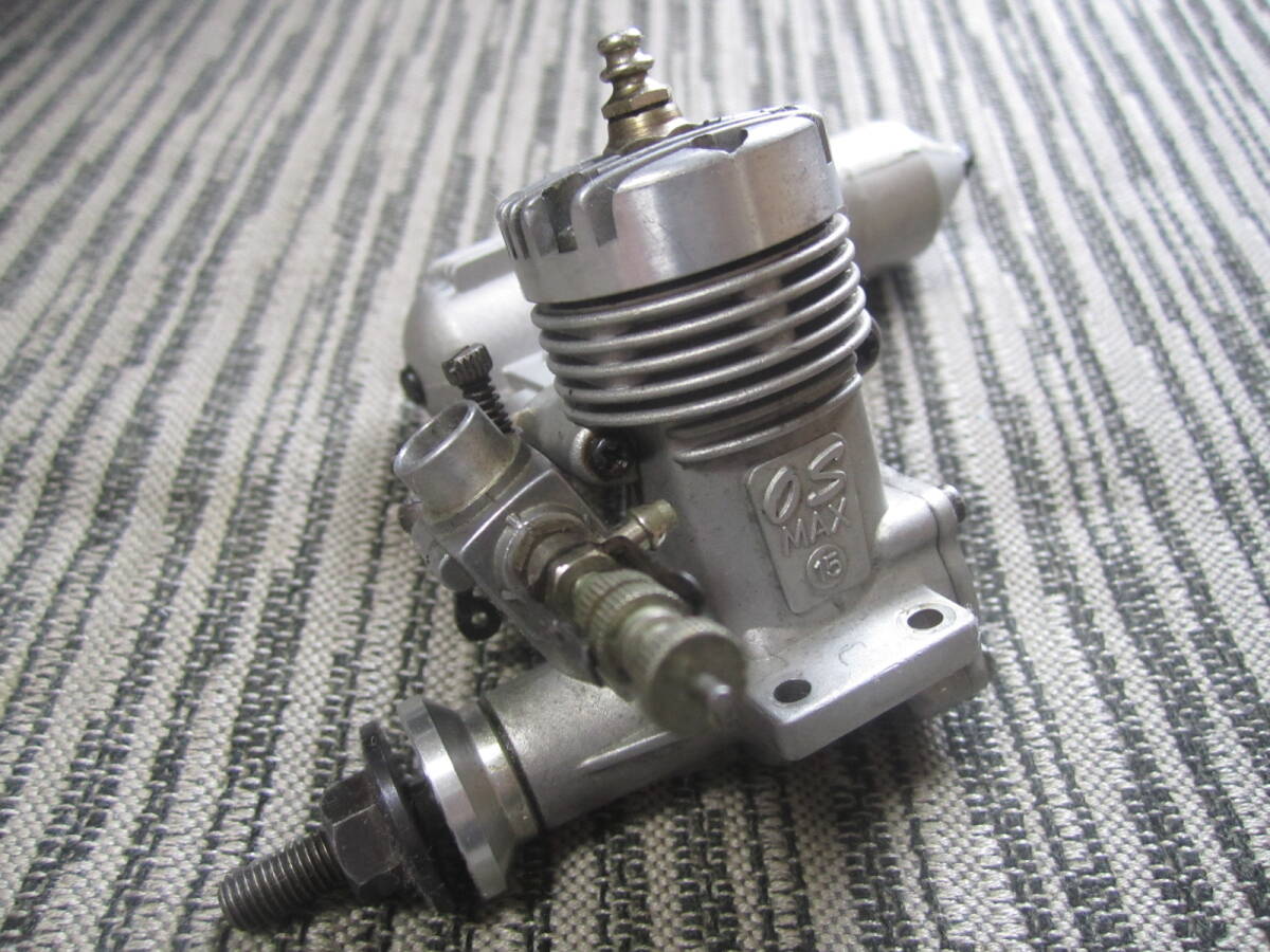 OS MAX FP 15 Ogawa . machine model airplane engine 15 carburetor 871 muffler O.S. ENGINE 1707 ②