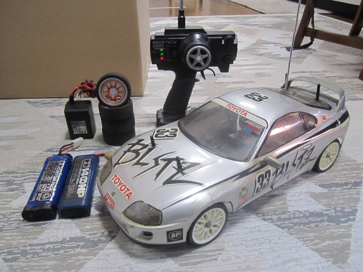 すぐ遊べる全部セット 1/10 希少 TA02 シャーシ ブリッツ トヨタ すぐ遊べる全部セット 1/10 希少 TA02 シャーシ ブリッツ トヨタ
