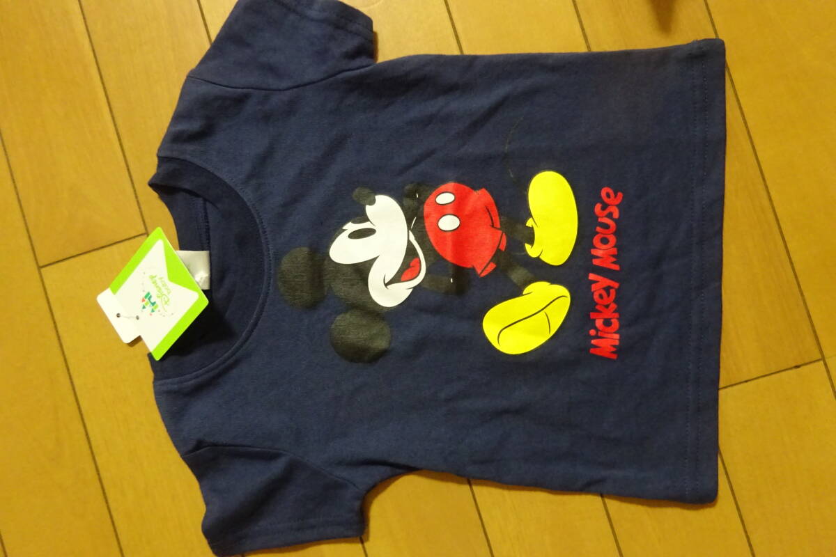 送料無料 2枚セット ディズニー ミッキー 半袖Tシャツ 90cmの画像4