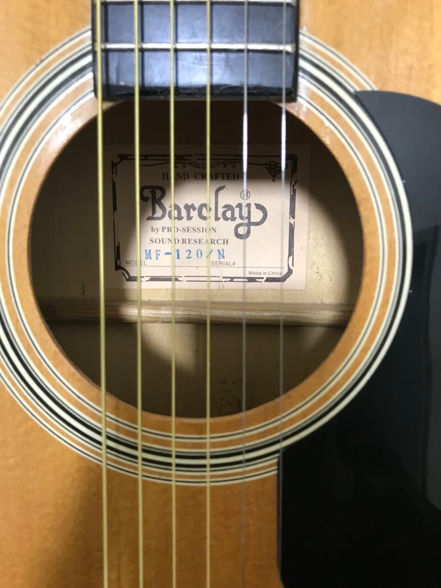 Barclay MF-120/N 細かいキズあり が 比較的きれいなアコギ 弦高 Barclay MF-120/N 細かいキズあり が 比較的きれいなアコギ 弦高