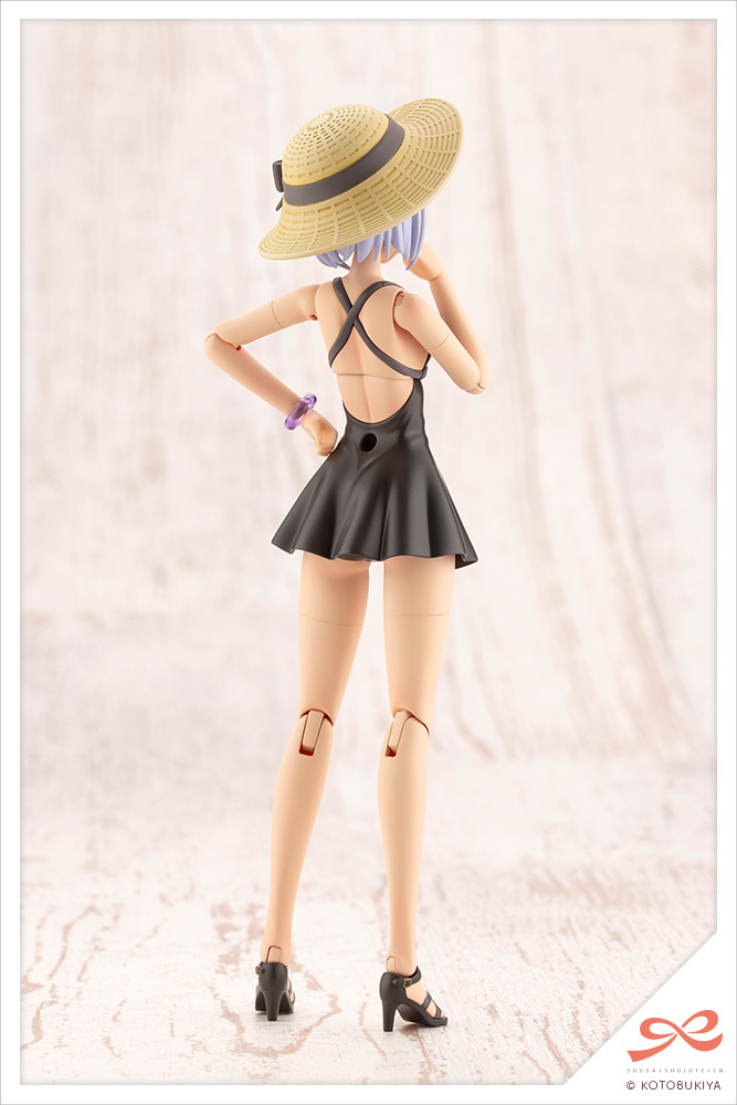 .. young lady garden small bird . calendar [ swimsuit ]do Lee ming style black s one plastic model 