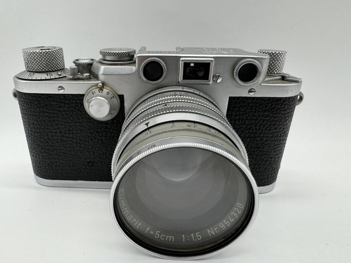 【OP12595HK】1円～ Leica ライカ DRP Ernst Leitz GmbH Wetzlar Garmany Nr.618696 Summarit f=5cm 1:1.5 Nr.954320 フィルムカメラ の画像1