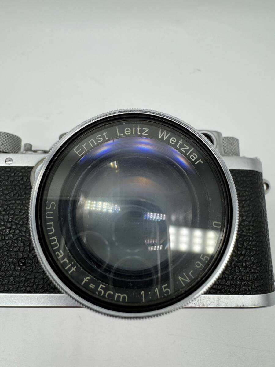 【OP12595HK】1円～ Leica ライカ DRP Ernst Leitz GmbH Wetzlar Garmany Nr.618696 Summarit f=5cm 1:1.5 Nr.954320 フィルムカメラ の画像9