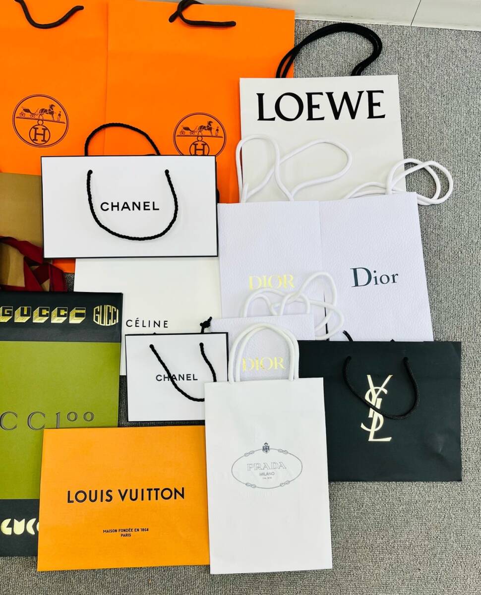 【TK4628MT】1円～ ブランド ショッピングバック おまとめ HERMES CHANEL LOEWE Dior LOUIS VUITTON GUCCI BURBERRY PRADA 等 の画像5