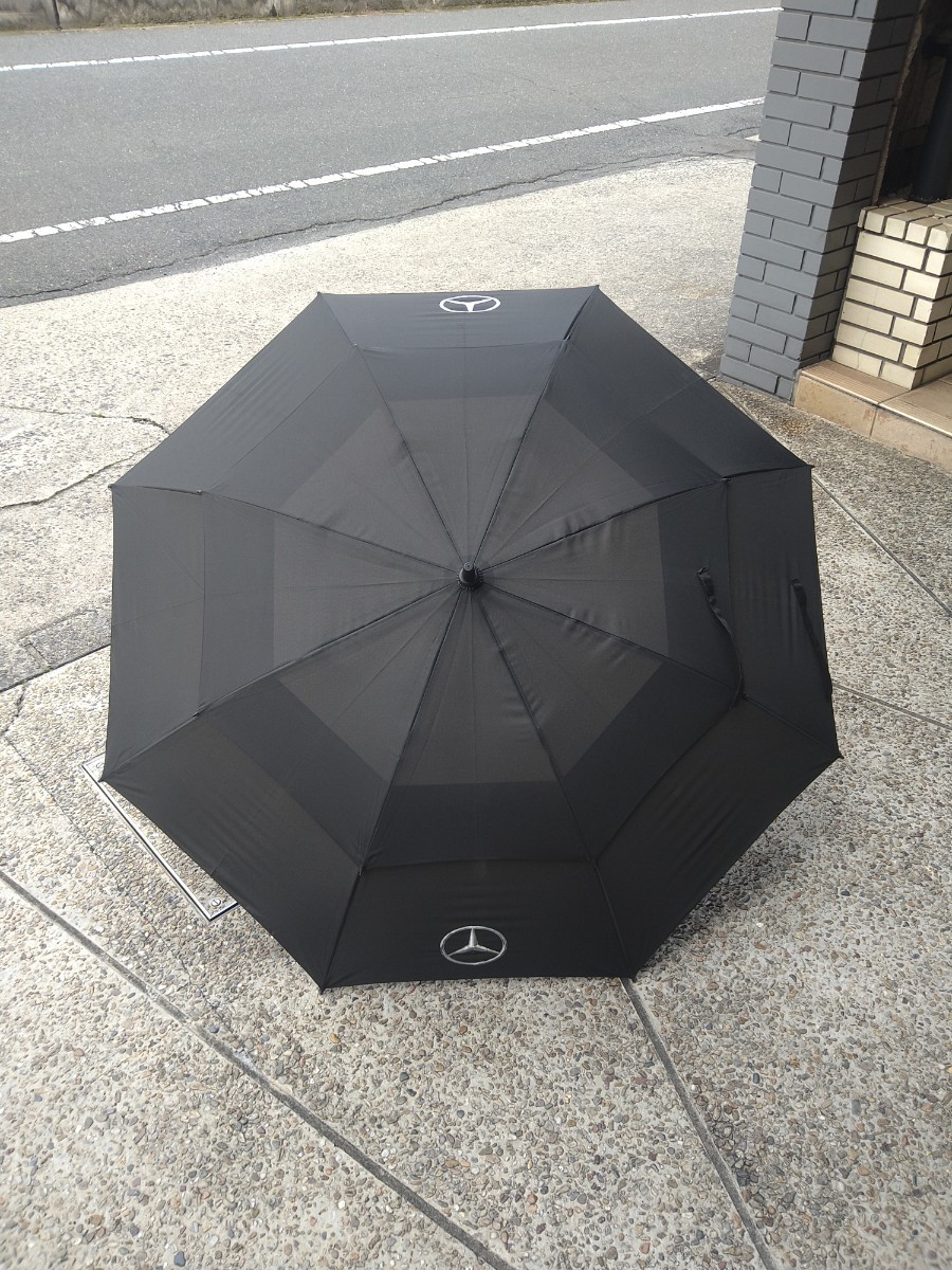  Benz с логотипом зонт довольно большой черный модный довольно большой 