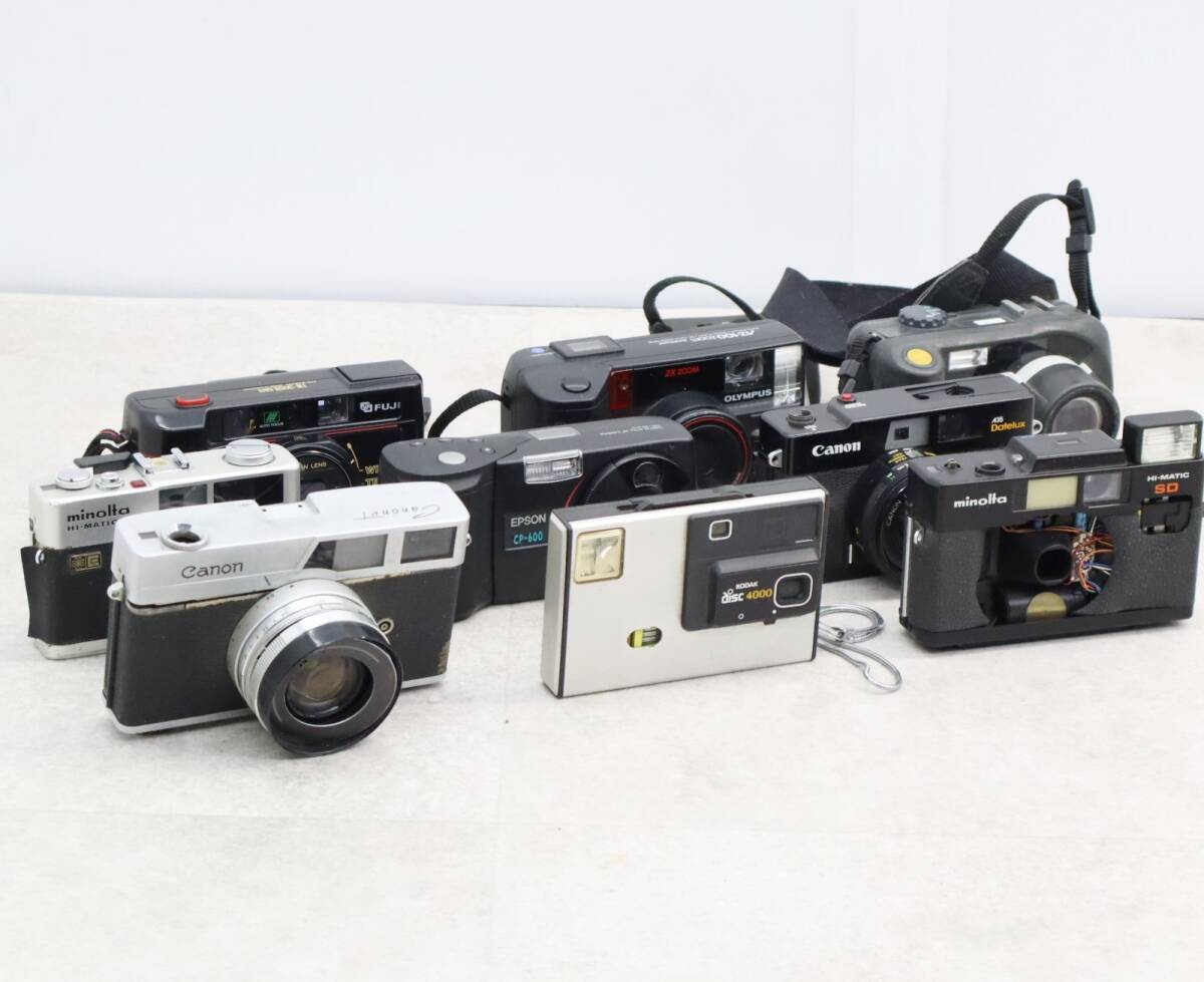 ◆光学機器 現状販売｜9台まとめ フィルムカメラ｜ FUJI｜RICOH EPSON MINOLTA ジャンク扱い JUNK■O7359の画像8