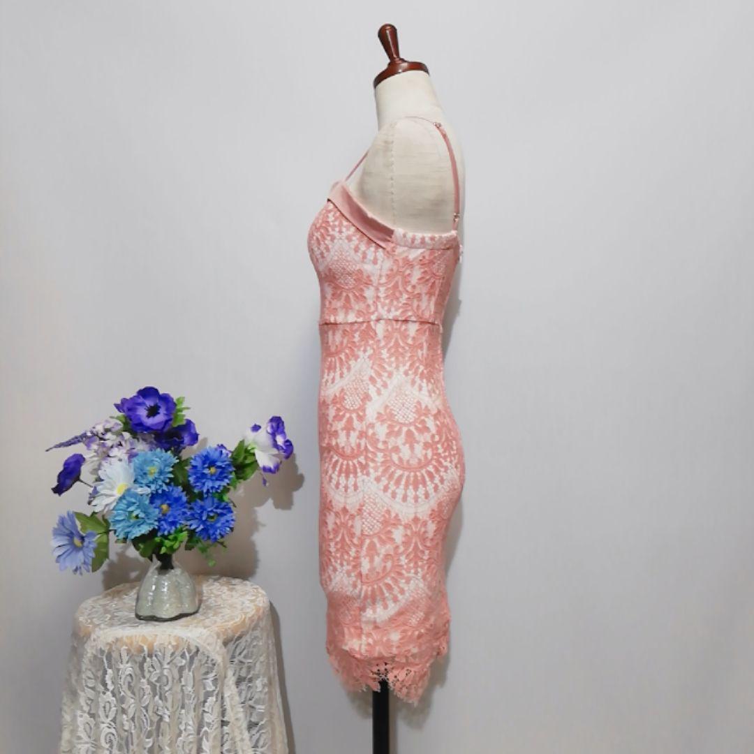 インペリアル　極上美品　ドレス　ワンピース　パーティー　ピンク色系　Ｓサイズ_画像2