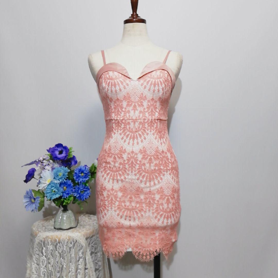 インペリアル　極上美品　ドレス　ワンピース　パーティー　ピンク色系　Ｓサイズ_画像6