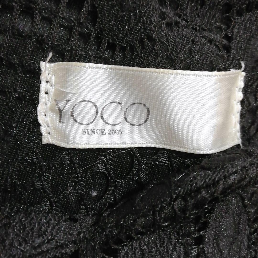 YOCO 極上美品　ドレス　ワンピース　パーティー　総レース　М相当　黒色_画像8