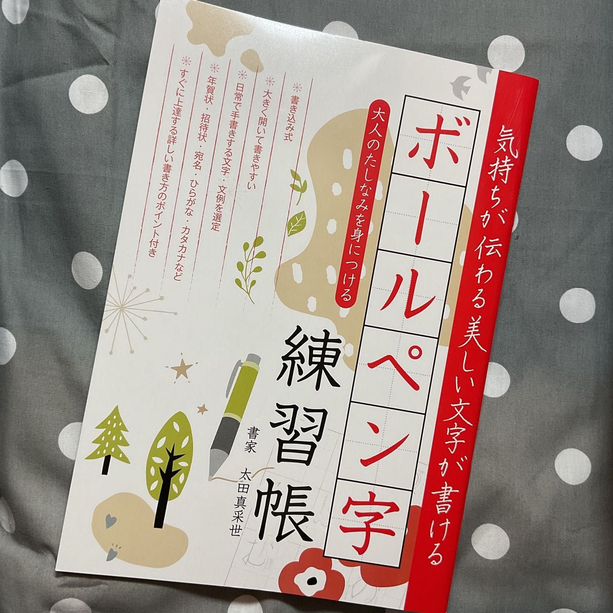 筆ペン字練習帳　ボールペン字練習帳