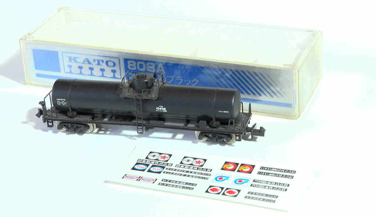 【G43384】KATO「No.808　タキ3000　黒」ケース付き　タンク車　中古Nゲージ　ジャンク_画像2