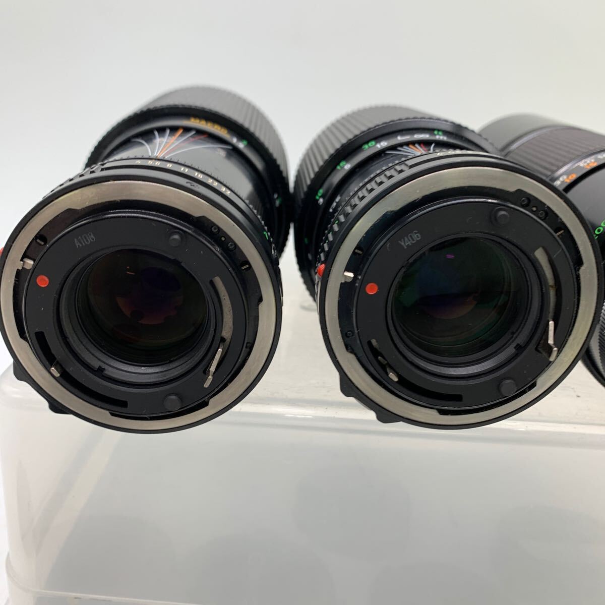 6-3-46■キャノン Canon Zoom Lens FD 70-210mm (new) FD 100-200mm (new) Kenko ガラスフィルター付　中古　動作未確認　現状品渡