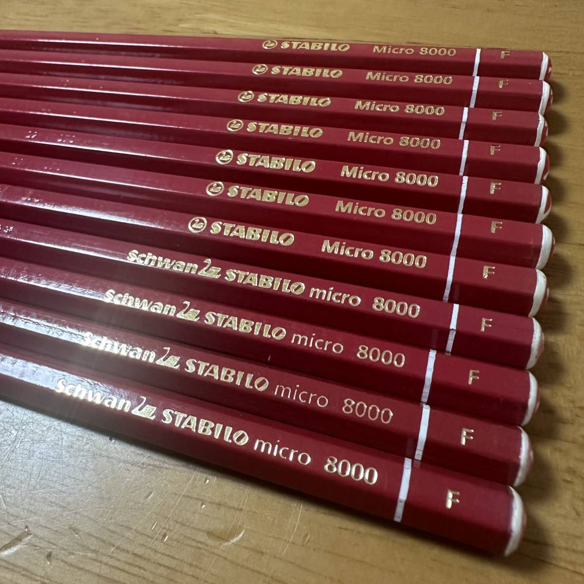 新品 廃盤 STABILO スタビロ Micro 8000 鉛筆 えんぴつ F 11本セット デッサン 画材 Germany_画像3