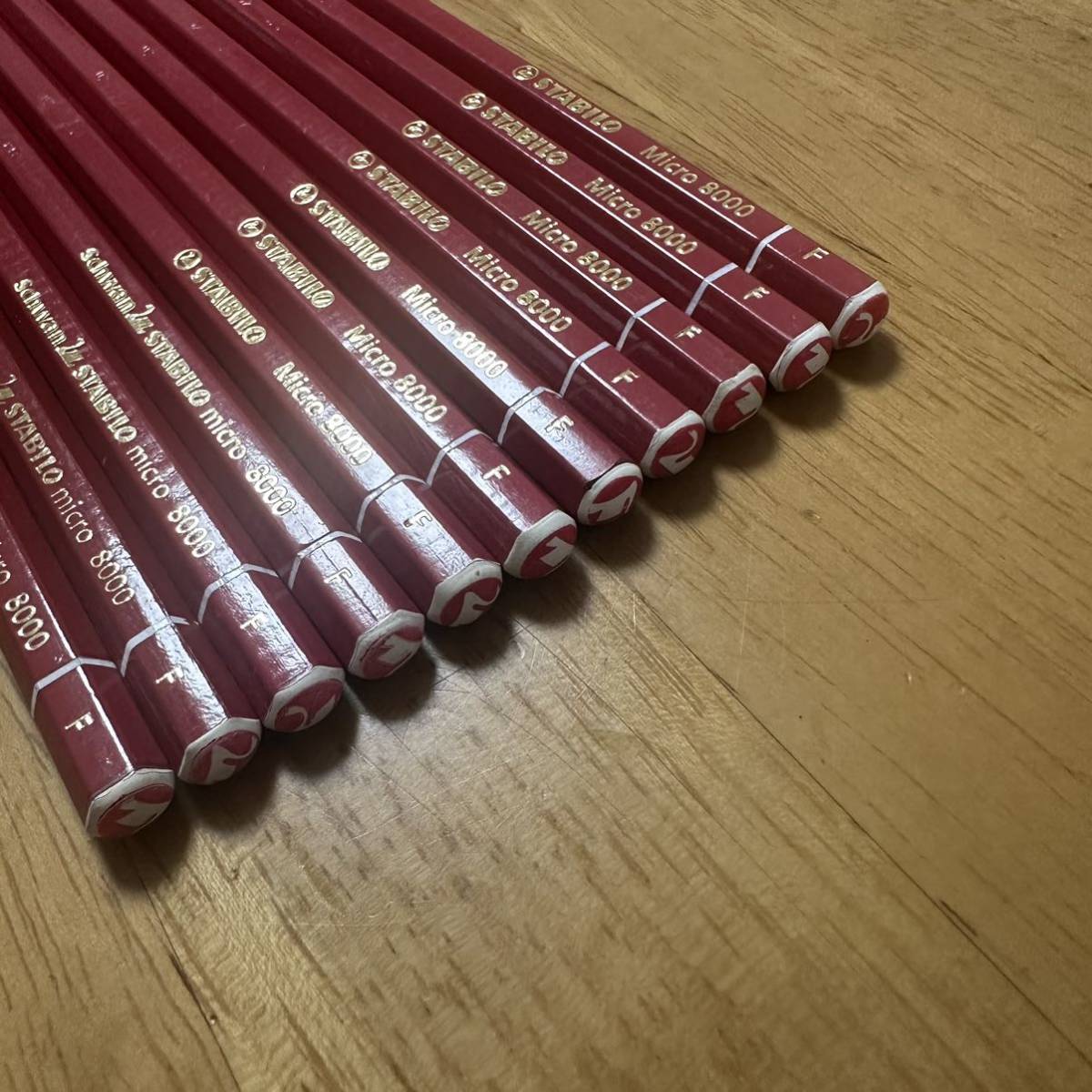 新品 廃盤 STABILO スタビロ Micro 8000 鉛筆 えんぴつ F 11本セット デッサン 画材 Germany_画像5