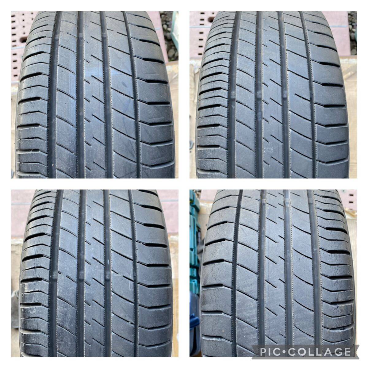 美品 185/55R15 82V DUNLOP LE MANS バリ山 4セット 15x5.5J ET 43 PCD 4Hx100 ハブ系やく 68mmの画像9