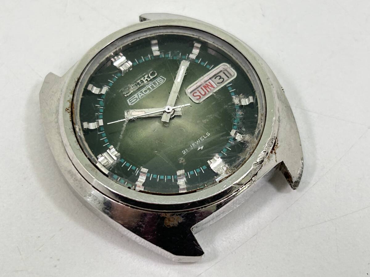 S0603-540 1602【1円スタート】 腕時計　セイコー　SEIKO　5　アクタス　ACTUS　7019-7350　21石　デイデイト　自動巻き　メンズ_画像6