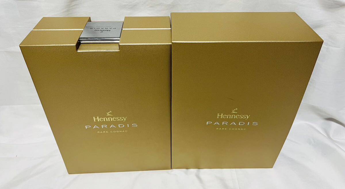 Hennessy PARADIS ヘネシー パラディ Rare コニャック　クリスタルボトル　カード　化粧箱　外カバー付き　未開封　正規輸入品　ブランデー