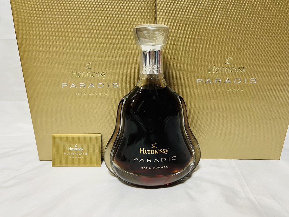 Hennessy PARADIS ヘネシー パラディ Rare コニャック　クリスタルボトル　カード　化粧箱　外カバー付き　未開封　正規輸入品　ブランデー