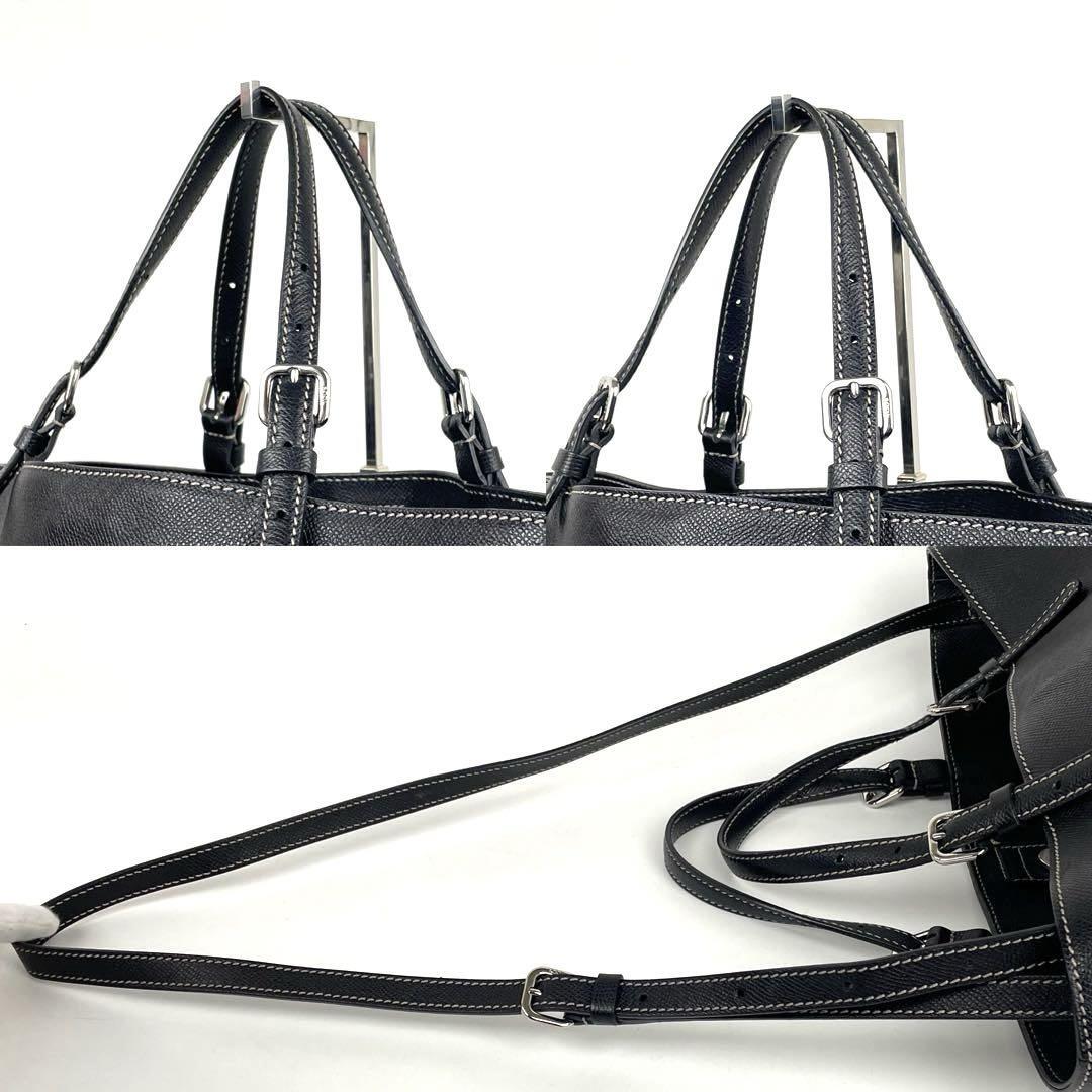 美品■TOD'S トッズ エンボスロゴ トートバッグ 2way ショルダーバッグ レザー ブラック A4収納可 大容量 フォーマル ショッピングバッグ 美品■TOD'S トッズ エンボスロゴ トートバッグ 2way ショルダーバッグ レザー ブラック A4収納可 大容量 フォーマル ショッピングバッグ