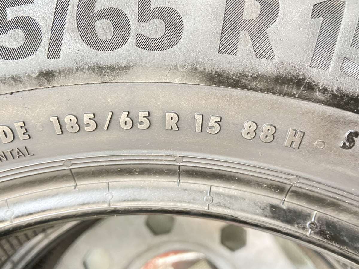 中古タイヤ サマータイヤ 2本セット 185/65R15 コンチネンタル コンフォートコンタクト CC6_画像4