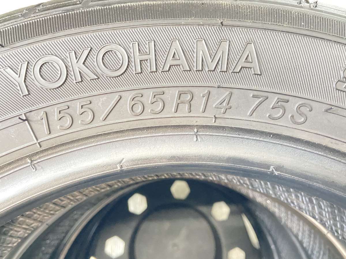 中古タイヤ サマータイヤ 4本セット 155/65R14 ヨコハマ S306_画像5