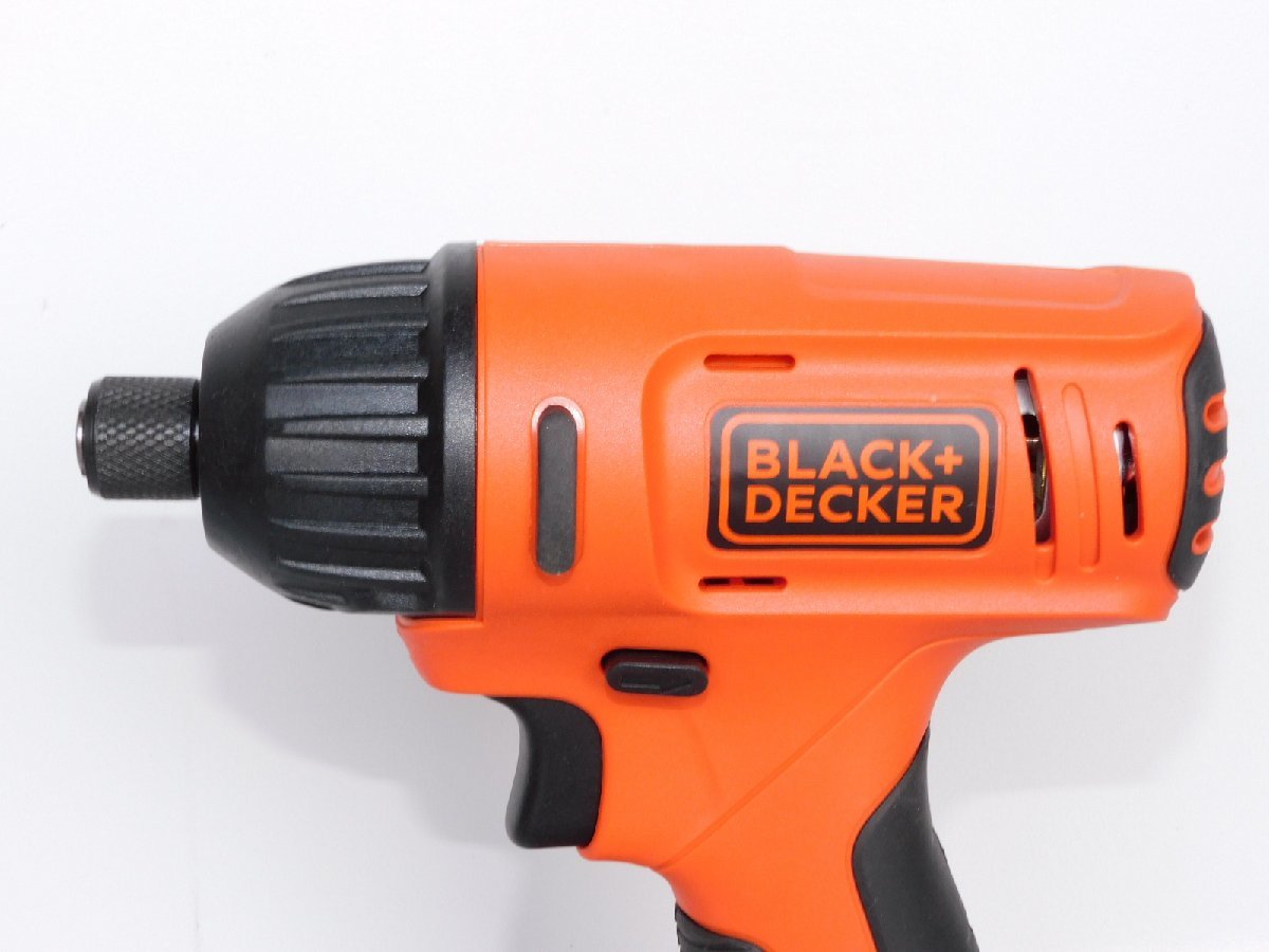 【ほとんど使っておらず新品に近い/送料無料】BLACK&DECKER コードレスインパクトドライバー JP01 10.8V ※充電器無し 本体 美品 中古_画像2