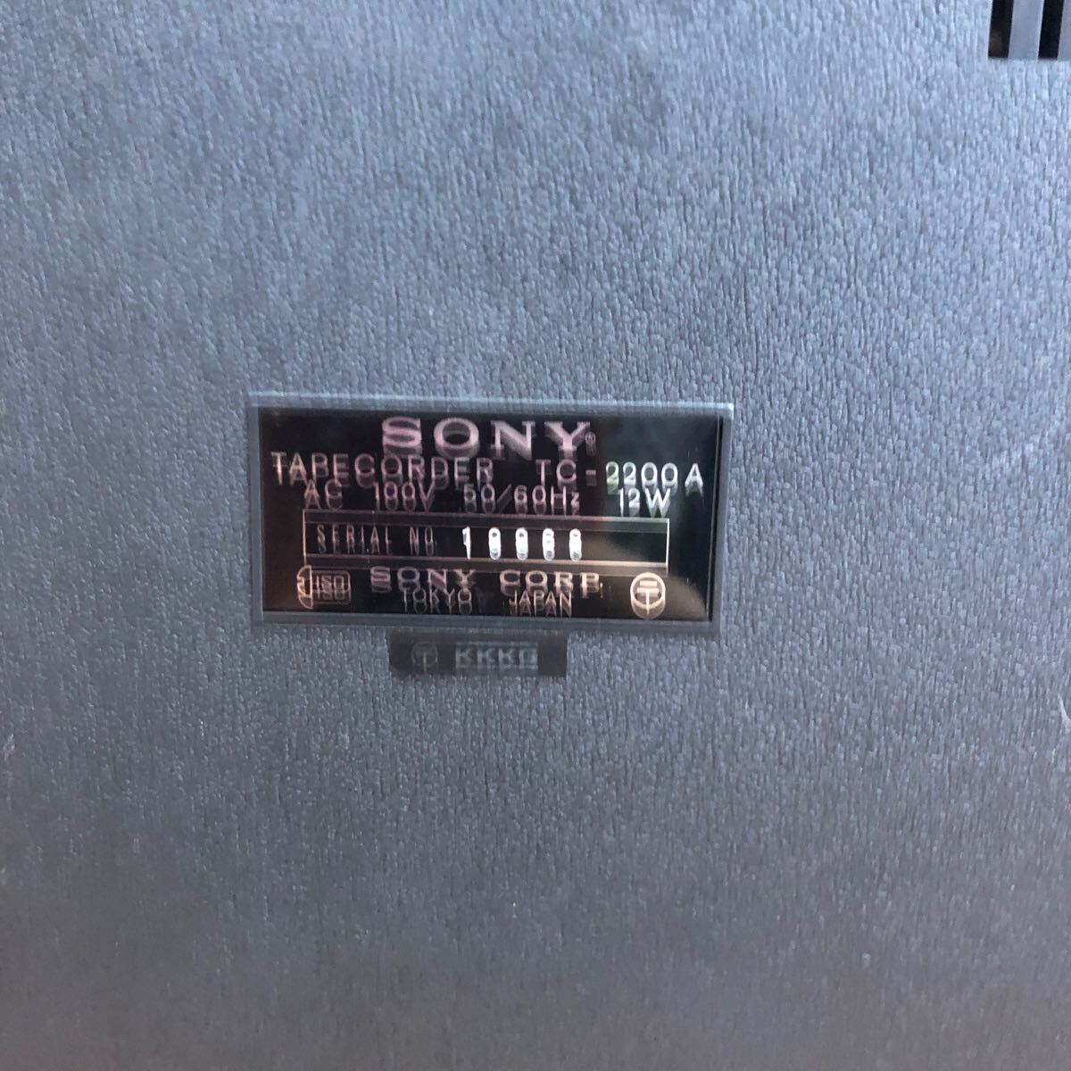 SONY STEREO CASSETTE-CORDER TC-2200A 昭和レトロ の画像10