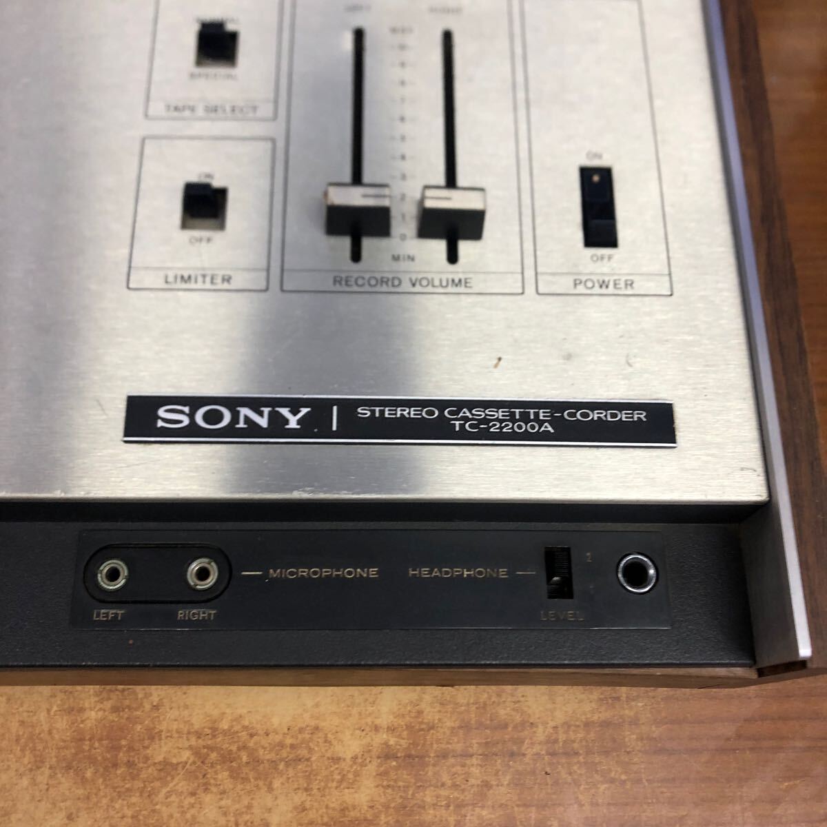 SONY STEREO CASSETTE-CORDER TC-2200A 昭和レトロ の画像2
