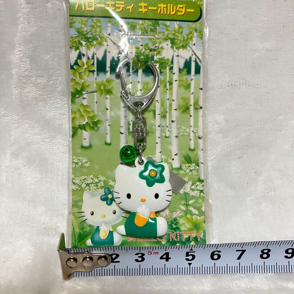 信州限定 ハローキティ キーホルダー お花キティ グリーン 鈴 信州限定 ハローキティ キーホルダー お花キティ グリーン 鈴