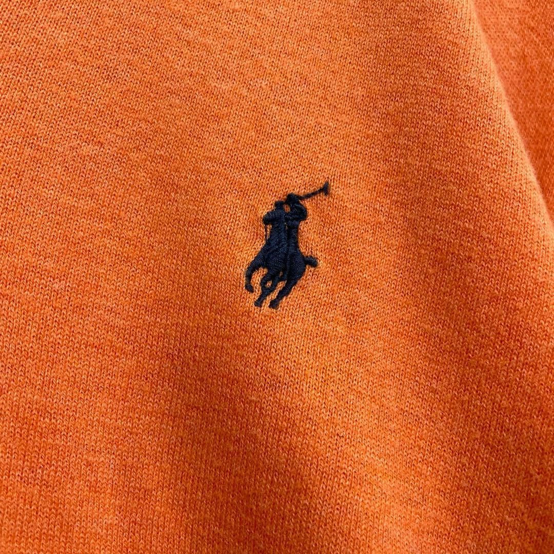 ポロラルフローレン　ウール　カシミヤ　オレンジ　Vネック　ニットセーター　メンズ　Mサイズ　POLO RALPH LAUREN