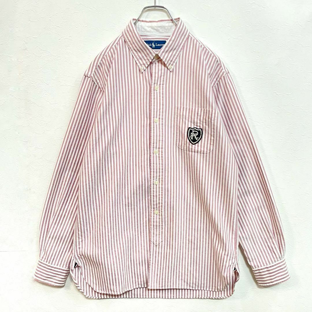 ラルフローレン　ポケット付　エンブレム　ボタンダウン　オックスフォード　シャツ　メンズ　Lサイズ　Polo Ralph Lauren_画像1