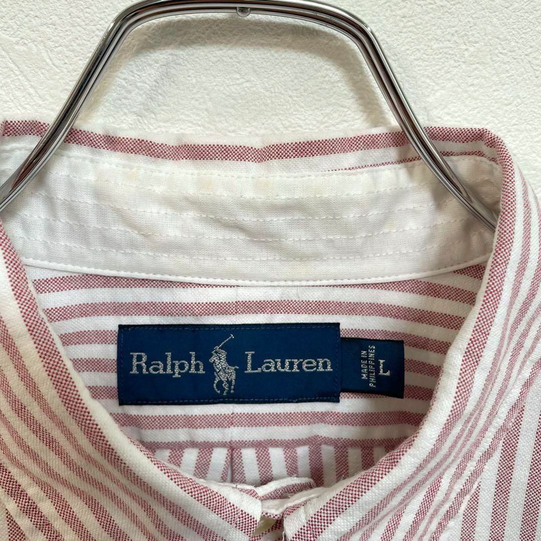 ラルフローレン　ポケット付　エンブレム　ボタンダウン　オックスフォード　シャツ　メンズ　Lサイズ　Polo Ralph Lauren_画像6