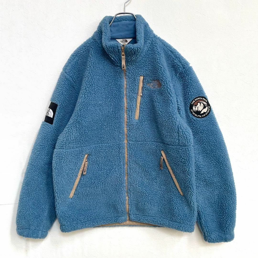 レア　THE NORTH FACE　韓国限定　ホワイトレーベル　リモフリースジャケット　ブルー　Mサイズ　ユニセックス　ノースフェイス_画像1