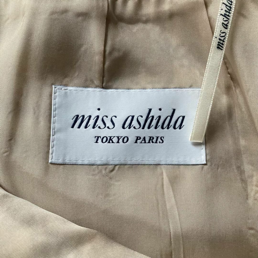 ミスアシダ　ジュンアシダ　ひざ丈スカート　羊毛ツイード　タイト　日本製　7号サイズ　MISS ASHIDA　JUN ASHIDA