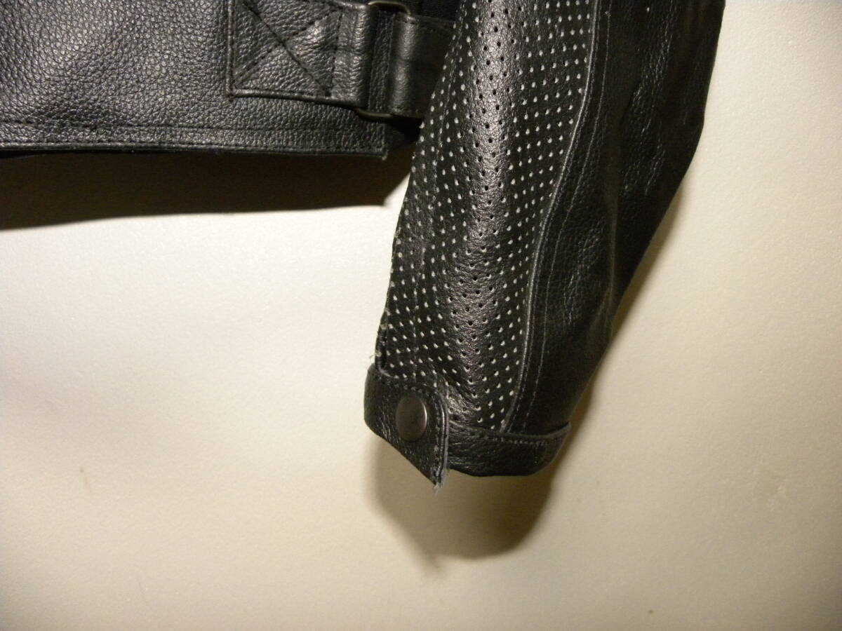 美品　GENUINE Leather　レザージャケット　カラー：ブラック_画像6
