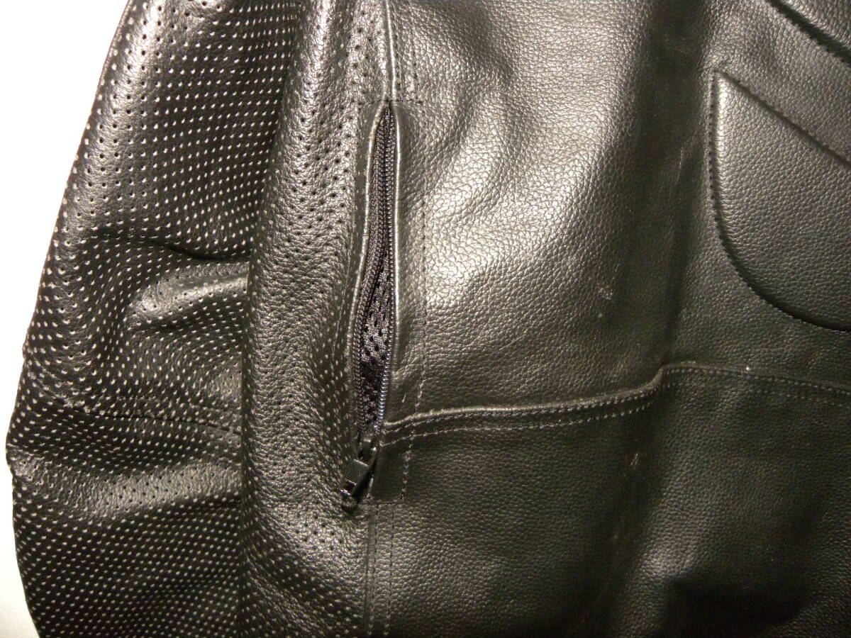 美品　GENUINE Leather　レザージャケット　カラー：ブラック_画像5