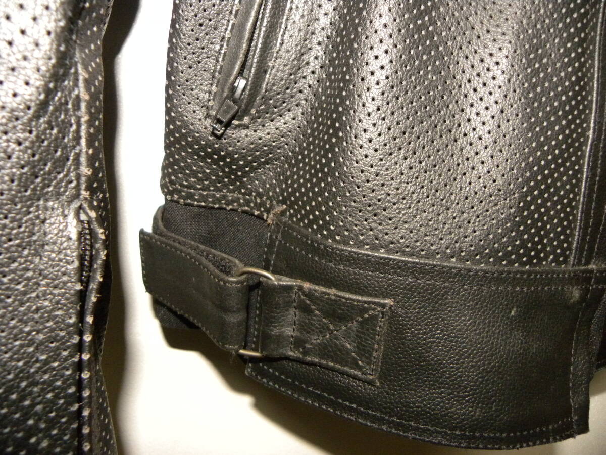 美品　GENUINE Leather　レザージャケット　カラー：ブラック_画像7