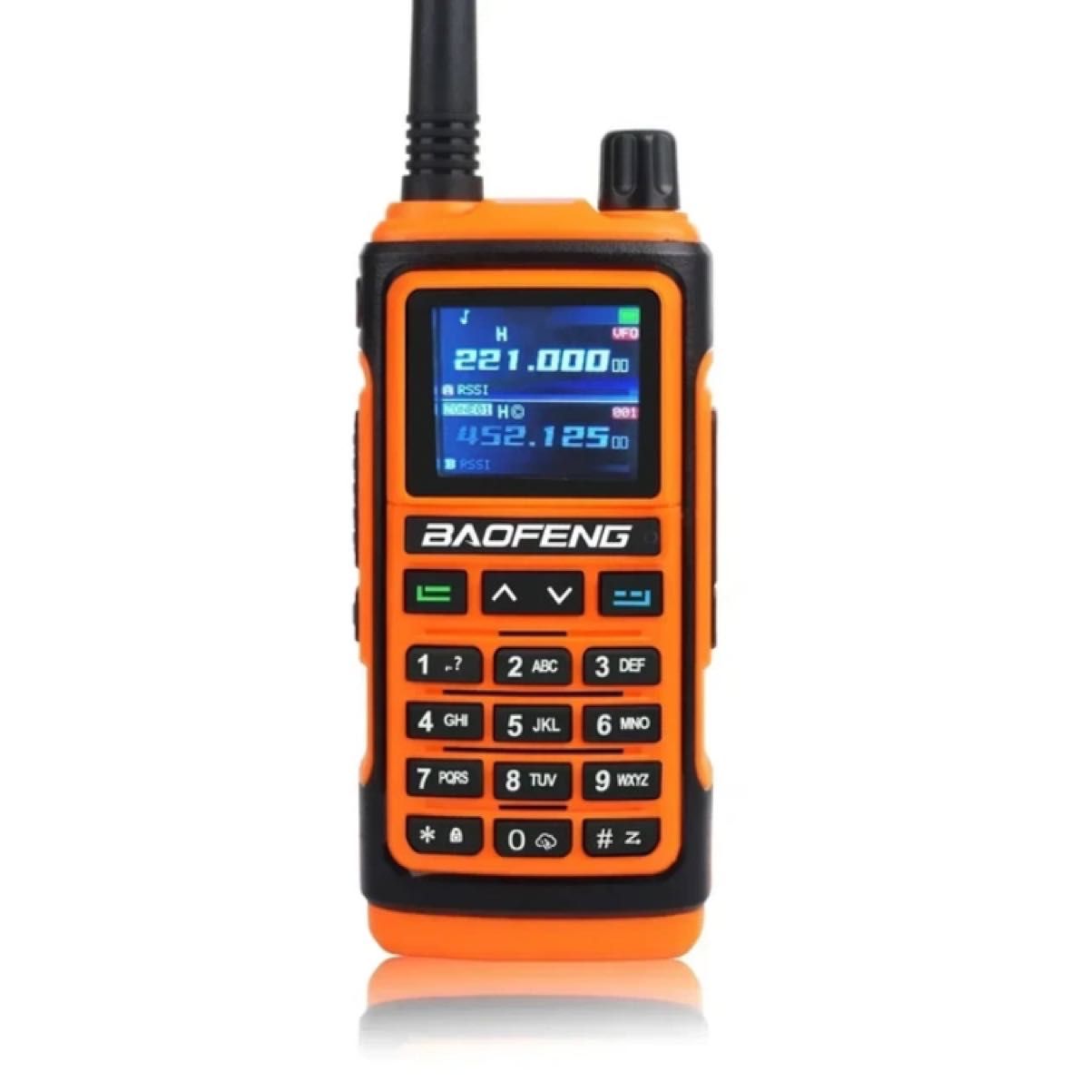 【最安値】UV-17 Pro オレンジ Baofeng ハンディ無線機 周波数拡張 航空無線受信 マニュアル スペアナ 