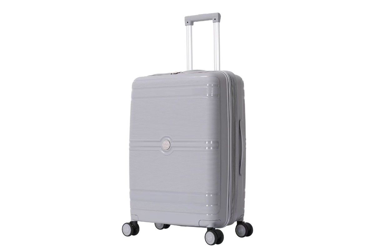 キャリーケース グレー Sサイズ  機内持ち込み ハード 軽量 拡張機能 旅行 スーツケース キャリーバッグ