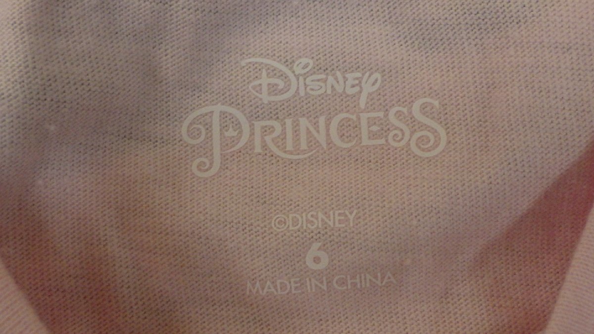 t205-25005 キャラクター 2枚 ロングTシャツ 長袖 子供 キッズ 女の子 US/6 ラプンツェル ディズニー Disney ピンク ベージュ プリンセス_画像8