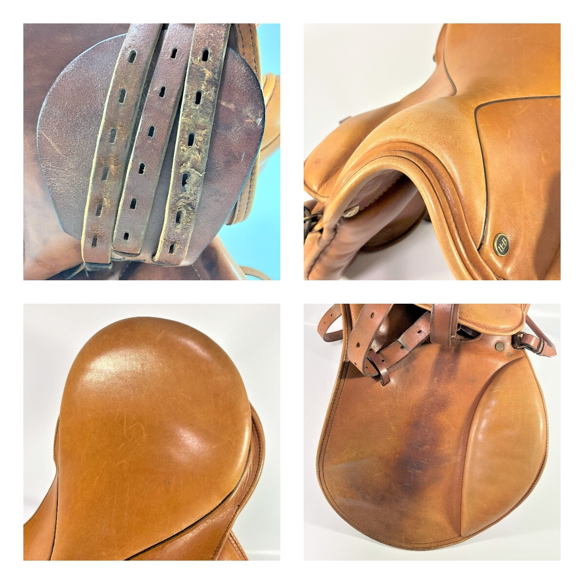 HARRISON BROWN is lison Brown FLECK made mchi16 1/2 M 16.5 -inch saddle synthesis saddle *R601124