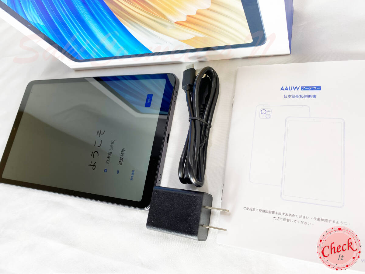 専用ケース付属！《最新版8インチタブレット》AAUW M60 美品 付属品完備 動作確認済み ※ご落札後に宛先お電話番号をお伝えください(*^^*) _画像3