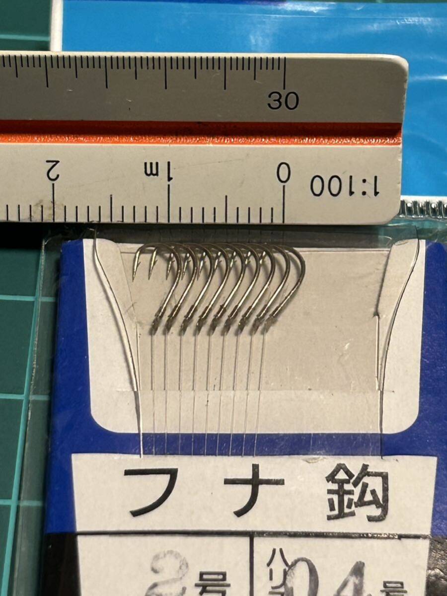 OWNER オーナーばり フナ鈎 2号 ハリス0.4号 未使用長期保管品 2024/03/20出品L 真鮒_画像6