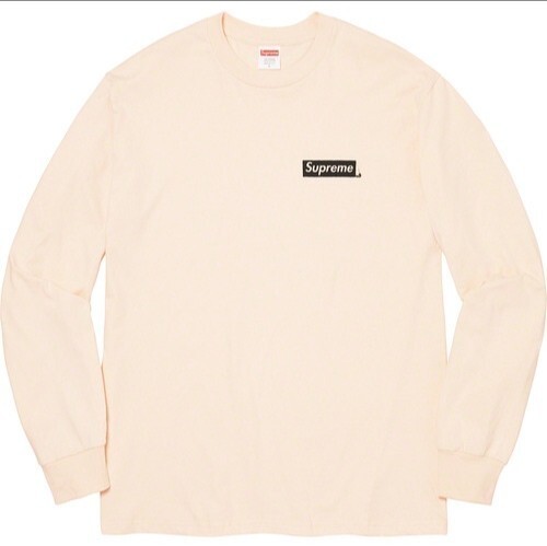 新品 Mサイズ Sacred Unique L/S Tee 20SS Supreme Box Logo ロンT ロングスリーブ Natural Medium _フロント 参考画像