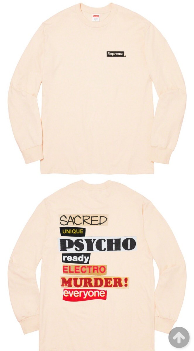 新品 Mサイズ Sacred Unique L/S Tee 20SS Supreme Box Logo ロンT ロングスリーブ Natural Medium _参考画像