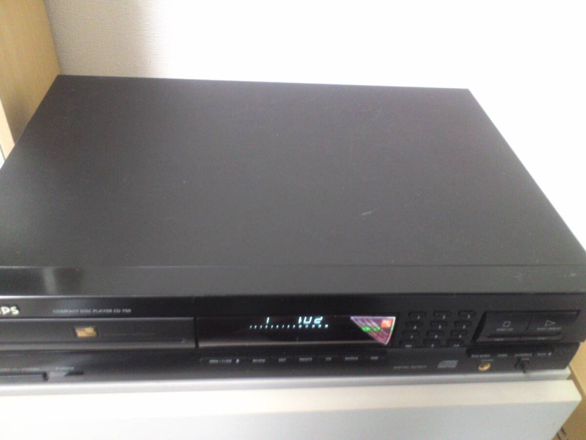 ♪♪PHILIPS　CDプレーヤー　CD750　 リモコン付　ジャンク♪♪_画像5